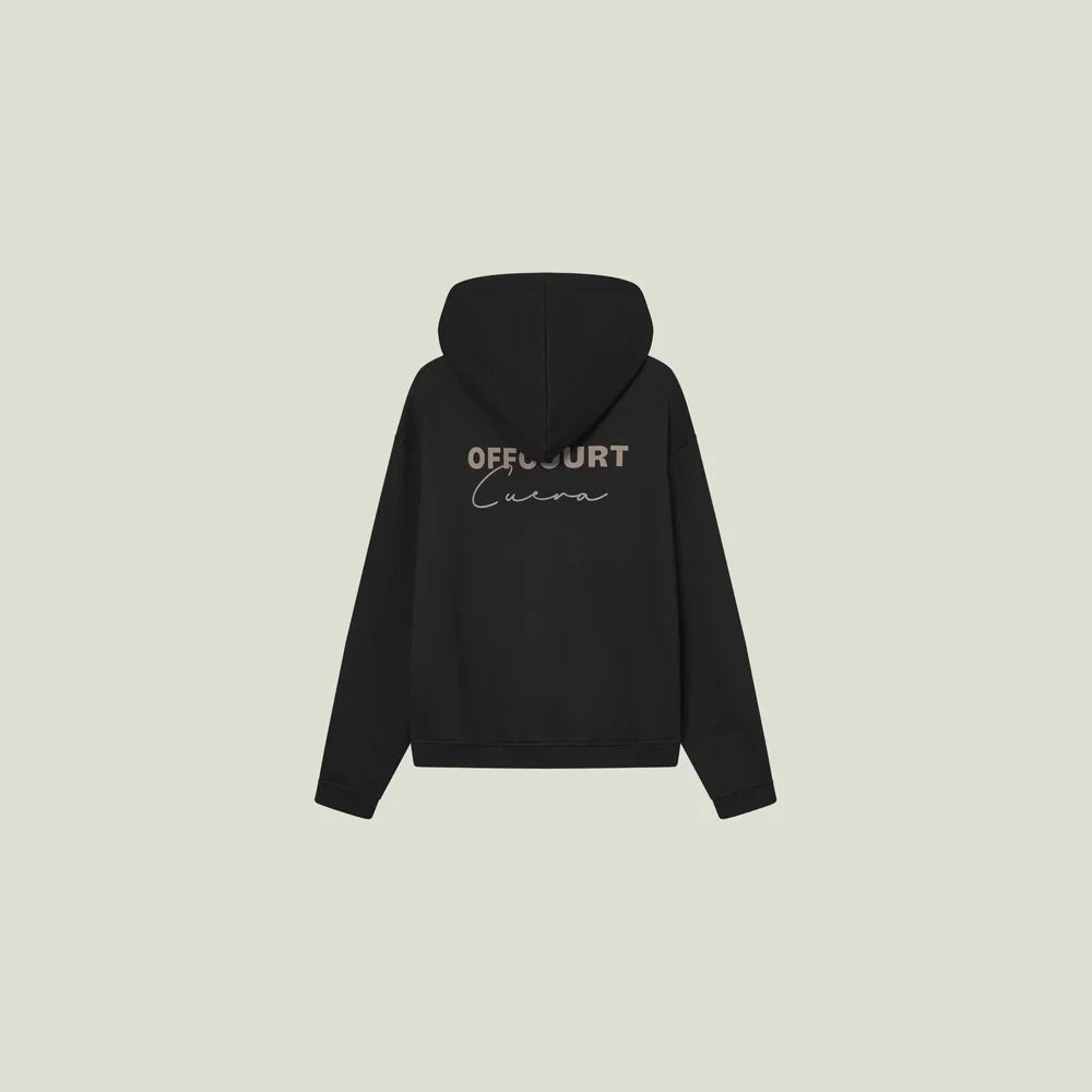 Cuera Offcourt Hood Cardigan (Black)