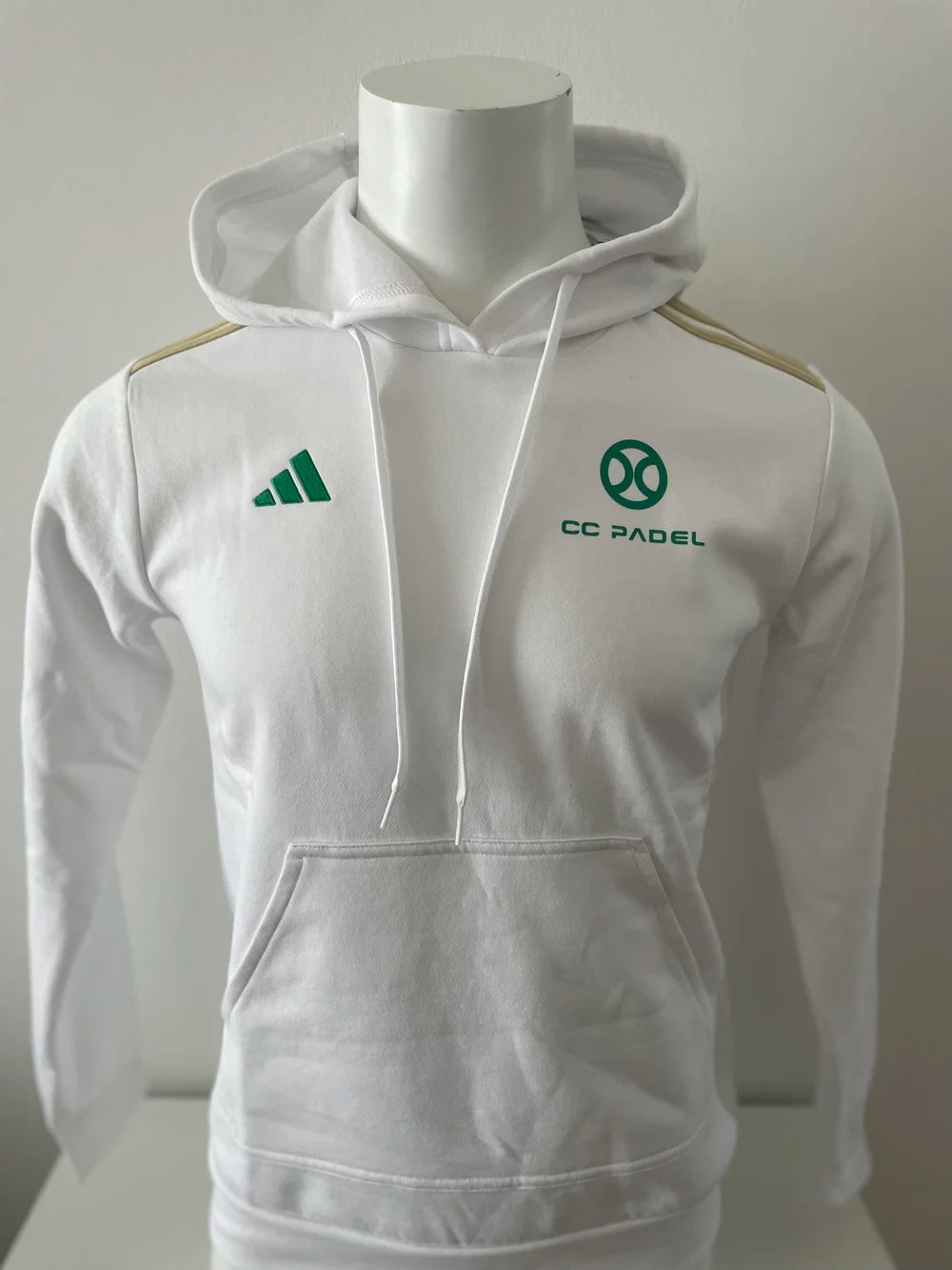 Woman CC PADEL Hoodie Adidas Collection - White/Gold