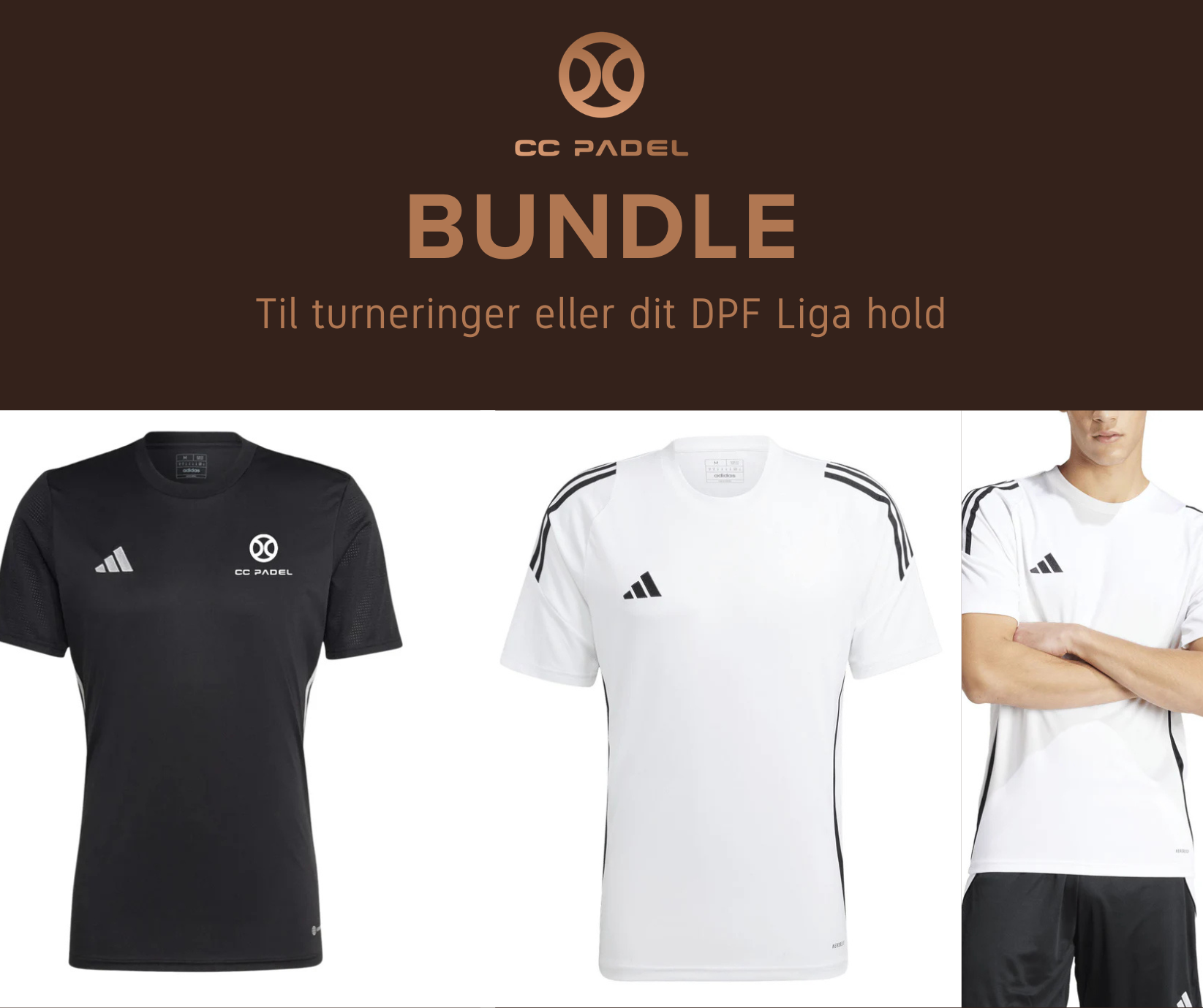 Adidas Hold pakke - 2 Tees & 1 par shorts (flere farver)
